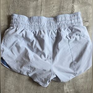 Lululemon Athletica Light Gray And Blue Reversible Athletic Shorts
